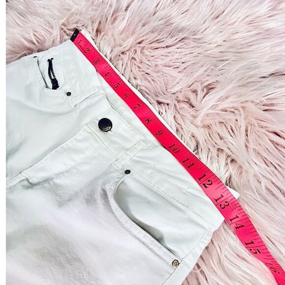 ZARA Vintage White Ankle Zip Denim Jeans - Picture 15 of 16